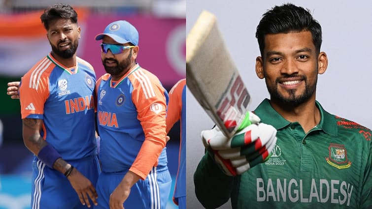 T20 World Cup 2024 IND vs BAN Toss Bangladesh won and elected to field first against Indian cricket team IND vs BAN: बांग्लादेश ने भारत के खिलाफ टॉस जीतकर किया बॉलिंग का फैसला, देखें दोनों की प्लेइंग XI में क्या हुए बदलाव