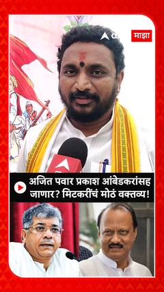 Amol Mitkari : अजित पवार प्रकाश आंबेडकरांसह जाणार ? अमोल मिटकरींचं मोठं वक्तव्य