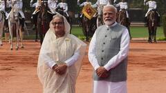 Bangladeshi PM Sheikh Hasina Receives Ceremonial Guard Of Honour At Rashtrapati Bhavan