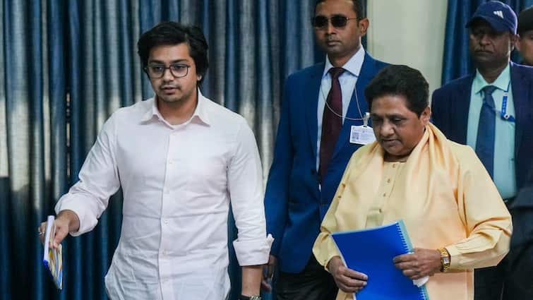 BSP chief mayawati again declared nephew akash anand as her successor and national convener  માયાવતીએ ફરી એક વખત ભત્રીજા આકાશ આનંદને બનાવ્યા ઉત્તરાધિકારી 