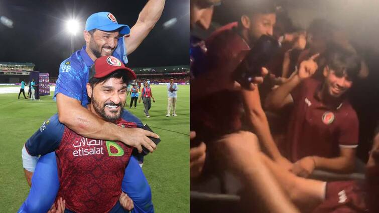 T20 World Cup 2024 Dwayne bravo celebration after afghanistan win against australia Watch: अफगानिस्तान की जीत पर ब्रावो ने किया चैंपियन वाला डांस, वायरल हो रहा टीम बस का वीडियो