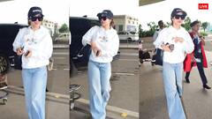 Malaika Arora Pics: ओवरसाइज हुड्डी...सिप पर टोपी, एयरपोर्ट पर बेहाल हालत में नजर आईं मलाइका अरोड़ा, तस्वीरें वायरल