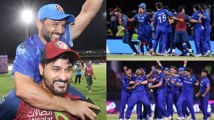 T20 World Cup 2024 AFG vs AUS: ਅਫਗਾਨਿਸਤਾਨ ਨੇ T20 ਵਿਸ਼ਵ ਕੱਪ 2024 ਵਿੱਚ ਆਸਟ੍ਰੇਲੀਆ ਨੂੰ ਹਰਾ ਕੇ ਵੱਡਾ ਉਲਟਫੇਰ ਕੀਤਾ। ਇਸ ਜਿੱਤ ਤੋਂ ਬਾਅਦ ਅਫਗਾਨਿਸਤਾਨ ਦੇ ਖਿਡਾਰੀਆਂ ਦੀ ਪ੍ਰਤੀਕਿਰਿਆ ਦੇਖਣ ਯੋਗ ਸੀ।