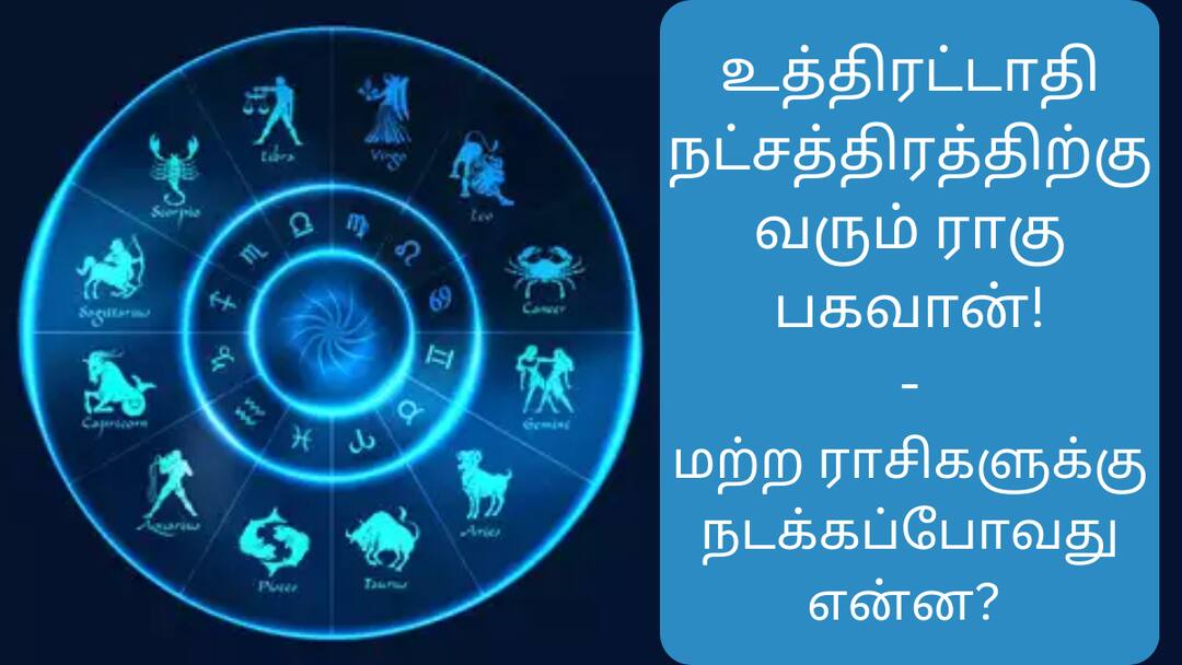 Astrology: உத்திரட்டாதி நட்சத்திரத்திற்கு வரும் ராகு பகவான்! - மற்ற ராசிகளுக்கு நடக்கப்போவது என்ன? Astrology Rahu Bhagavan shifting into pisces what happend on other zodiac signs Astrology: உத்திரட்டாதி நட்சத்திரத்திற்கு வரும் ராகு பகவான்! - மற்ற ராசிகளுக்கு நடக்கப்போவது என்ன?