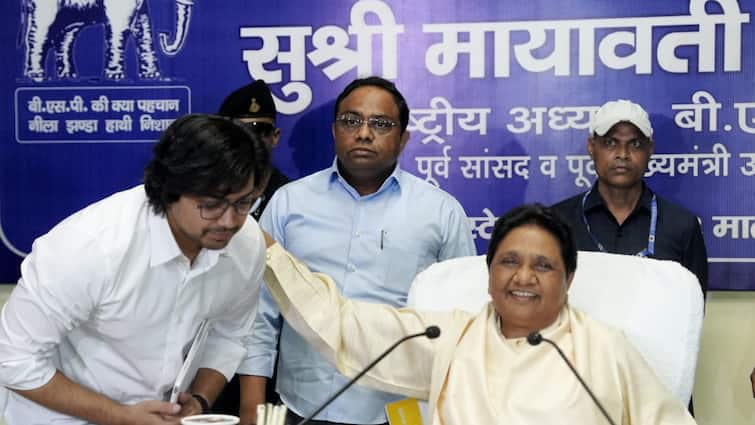 Mayawati Reinstates Nephew Akash Anand As BSP Successor BSP Supremo Mayawati Reinstates Nephew Akash Anand As Successor