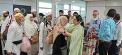 Hajj 2024: हज यात्रियों का पहला जत्था वापस पहुंचा दिल्ली, हज कमेटी की अध्यक्ष ने किया स्वागत