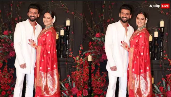 Sonakshi Sinha Reception: માથા પર સિંદૂર અને લાલ સાડી, રિસેપ્શનમાં આ લૂકમાં પહોંચી દુલ્હન સોનાક્ષી