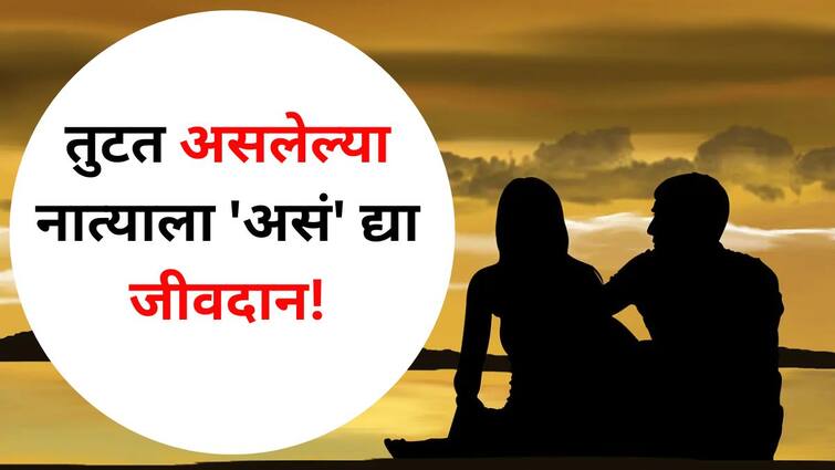 Relationship Tips lifestyle marathi news Give life to a broken relationship Learn the most effective tips never to fight again Relationship Tips : तुटत असलेल्या नात्याला 'असं' द्या जीवदान! सर्वात प्रभावी टिप्स जाणून घ्या, पुन्हा भांडण होणार नाही