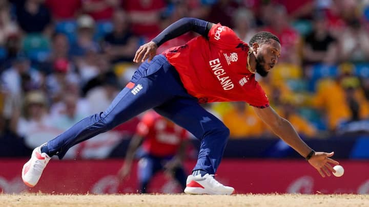 The right-arm bowler became the first England player to take a hat-trick in T20Is and also the ninth player to do so in the history of the T20 World Cup. (Image Source: PTI)