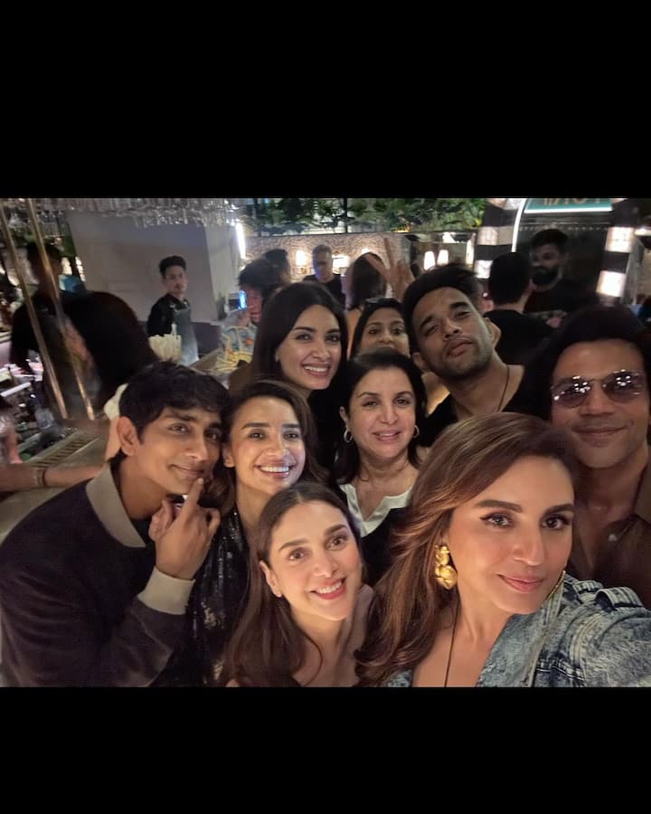 Huma attended the star-studded event and shared pictures from the bash, several of which featured Rachit.