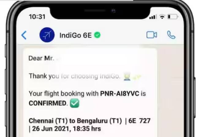 ਇਸ ਤੋਂ ਬਾਅਦ ਤੁਹਾਨੂੰ ਭਾਸ਼ਾ ਚੁਣਨ ਲਈ ਕਿਹਾ ਜਾਵੇਗਾ। ਭਾਸ਼ਾ ਦੀ ਚੋਣ ਕਰਨ ਤੋਂ ਬਾਅਦ, ਤੁਹਾਨੂੰ ਇੰਡੀਗੋ ਦੀ ਵਟਸਐਪ ਸੇਵਾ ਦੁਆਰਾ ਟਿਕਟ ਬੁੱਕ ਕਰਨ ਦਾ ਵਿਕਲਪ ਮਿਲੇਗਾ, ਇਸ ਦੇ ਨਾਲ, ਤੁਸੀਂ ਹੋਰ ਸੇਵਾਵਾਂ ਦਾ ਵੀ ਲਾਭ ਲੈ ਸਕਦੇ ਹੋ।