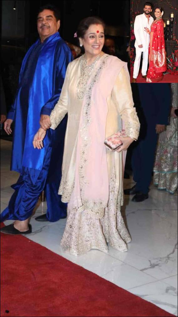 बेटी सोनाक्षी की रिसेप्शन में पत्नी का हाथ थामें यूं ली शत्रुघ्न सिन्हा ने एंट्री- photos viral