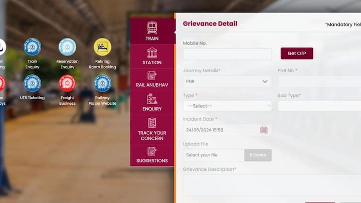 आप भारतीय रेलवे के आधिकारिक शिकायत पोर्टल  www.coms.indianrailways.gov.in पर जाकर. पूरे घटनाक्रम के बारे में जानकारी दे सकते हैं. या फिर आप रेल मदद के पोर्टल पर जाकर भी शिकायत दर्ज कर सकते हैं.