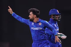 AFG vs BAN:  విజయం తరువాత అఫ్గాన్ ఆటగాళ్ల ఆనంద హేల