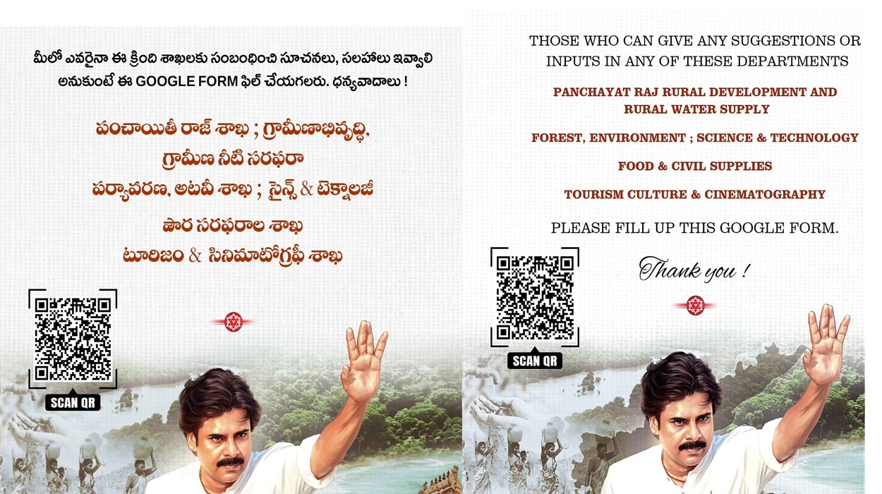 Pawan Kalyan:  పవన్‌ కల్యాణ్‌కు సలహాలు ఇవ్వాలనుకుంటున్నారా వెంటనే ఈ లింక్ ఓపెన్ చేయండి! మీ ఊరి సమస్యలు కూడా చెప్పుకోవచ్చు!