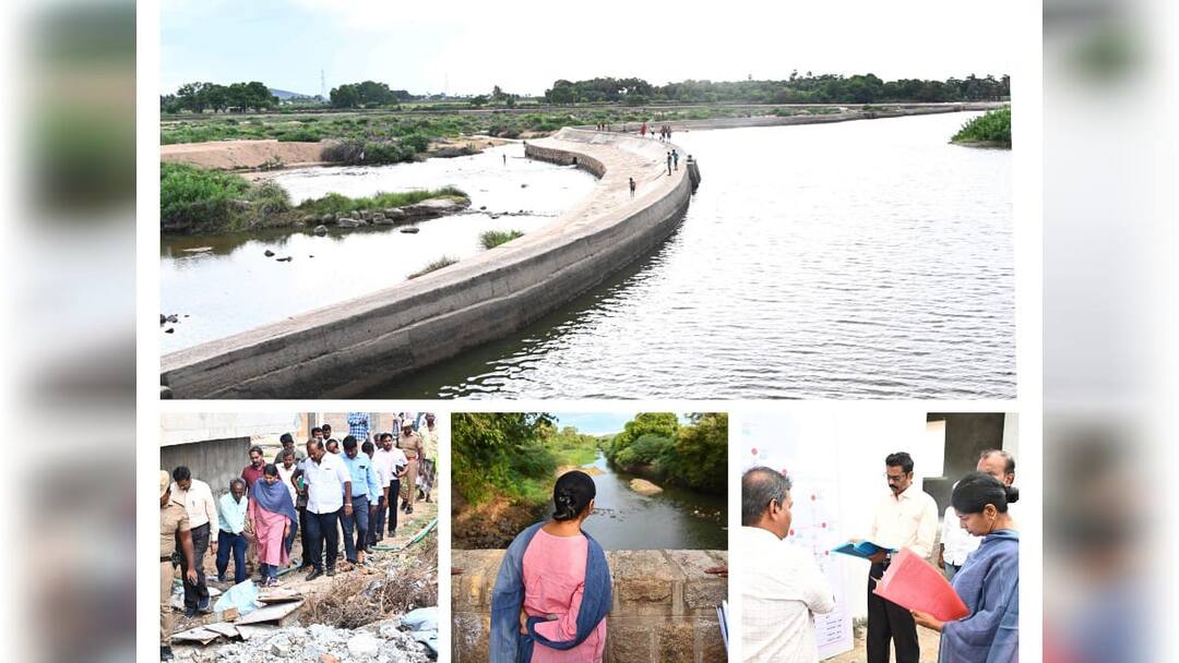 தூத்துக்குடி மாவட்டத்தில் கூட்டுக் குடிநீர் திட்டப்பணிகள்; நேரில் பார்வையிட்ட கனிமொழி எம்பி