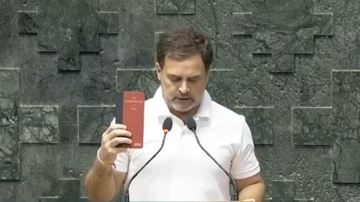 Rahul Gandhi takes oath as MP in parliament as BJP members raise slogans Lok Sabha session 2024 ஆங்கிலத்தில் பதவியேற்ற ராகுல் காந்தி.. கூச்சலிட்ட பா.ஜ.க. எம்.பி.க்கள் - அதிர்ந்த நாடாளுமன்றம்!