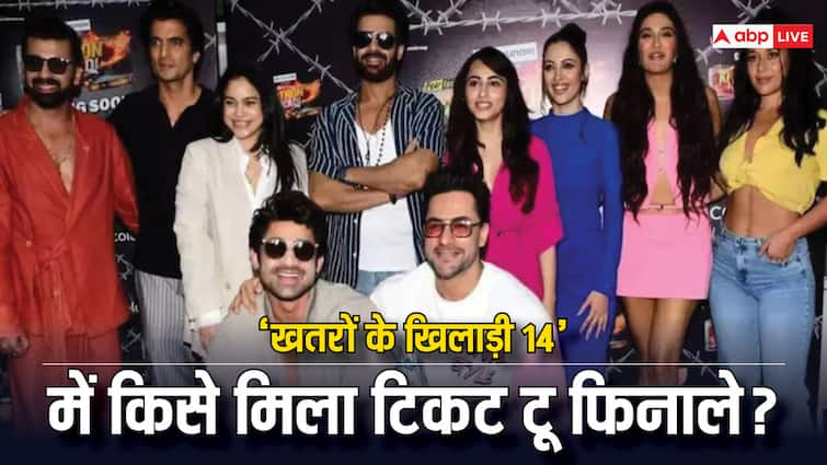 Khatron Ke Khiladi 14 karan veer mehra first contestant to win ticket to finale in rohit shetty show Khatron Ke Khiladi 14: रोहित शेट्टी के शो में किस कंटेस्टेंट ने जीता टिकट टू फिनाले? शालीन भनोट से हो रही कड़ी टक्कर