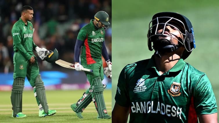 We disappointed everyone Bangladesh captain Najmul Hossain Shanto emotional after defeat Afghanistan Apologized to entire country हमने सभी को निराश किया... अफगानिस्तान से हार के बाद इमोशनल हुए बांग्लादेशी कप्तान; पूरे देश से मांगी माफी