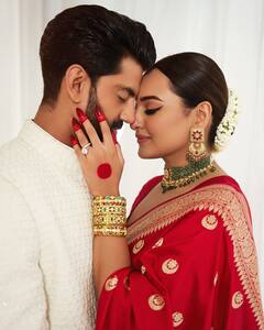 Sonakshi-Zaheer New Pics: कभी किया किस...तो कभी पति जहीर की बाहों में खोईं सोनाक्षी सिन्हा, देखें न्यूली वेड कपल की रोमांटिक तस्वीरें