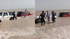 कच्छ में रील्स के लिए दो युवकों ने समुद्र में उतारी थार, बुरी तरह फंसे तो लोगों ने की मदद