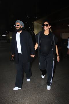 लंदन में बेबीमून मनाकर लौटे दीपिका-रणवीर, ब्लैक में पति संग ट्विनिंग कर बेबी बंप फ्लॉन्ट करती नजर आईं एक्ट्रेस