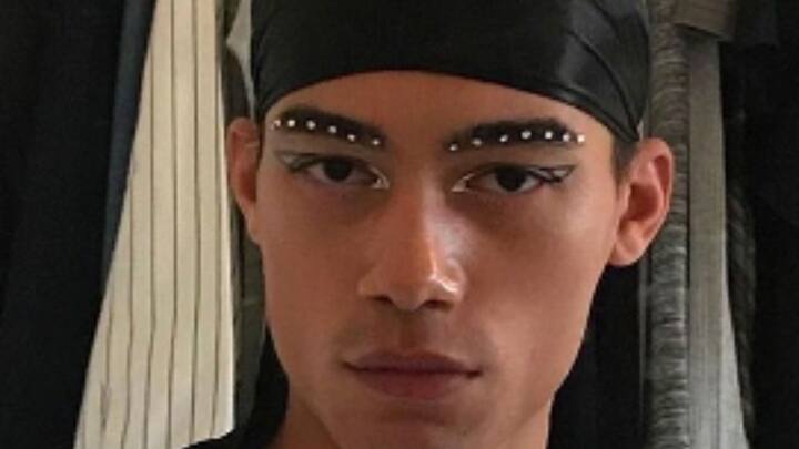 Bedazzled Brows: It’s a fun and creative way to add some sparkle and intrigue to your look. This trend is perfect for anyone and involves decorating your eyebrows with gems, glitter, and other dazzling embellishments to make your brows stand out for any occasion, from casual outings to glamorous events. Let your brows be the star of the show! (Image source: Special Arrangements)