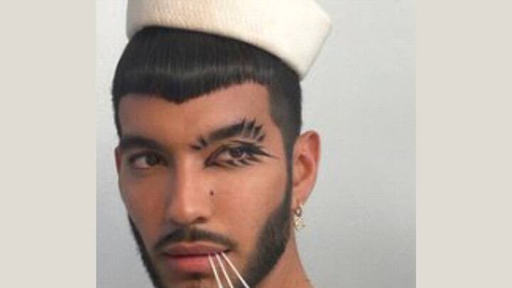 Illusioned brows: Playing with the shape of your brows is another way to get creative beyond the traditional canvas of the eyes. With just an eyebrow brush and some gel wax, you can create different shapes effortlessly, making this a versatile and gender-neutral beauty technique. (Image source: Special Arrangements)