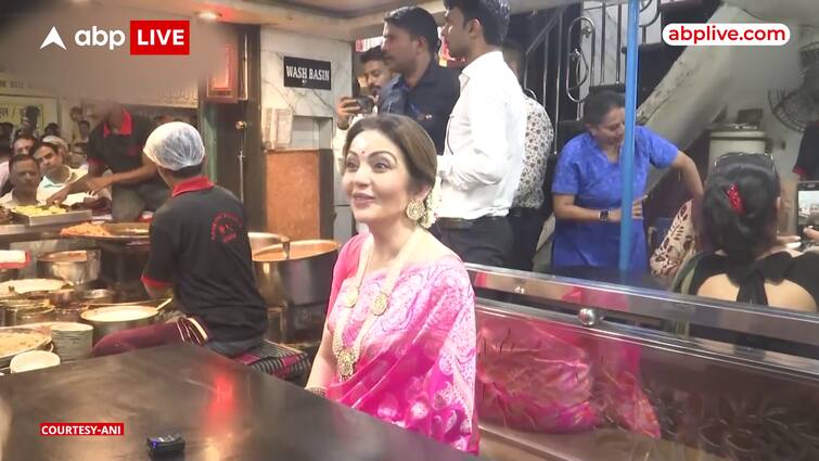 Nita Ambani enjoys avenue meals at a chaat store in Varanasi, Interacts with locals | ABP Information