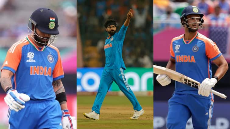 Virat Kohli Ravindra Jadeja And Shivan Dube Stats In T20 World Cup 2024 Latest Sports News T20 World Cup 2024: टीम इंडिया के लिए बोझ बन चुके हैं ये 3 खिलाड़ी, बेहद शर्मनाक हैं आंकड़े