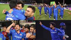 Photos: જીત બાદ અફઘાન ખેલાડીઓની આંખોમાં ખુશીના આંસુ, તસવીરોમાં જુઓ જીતની ઉજવણી...