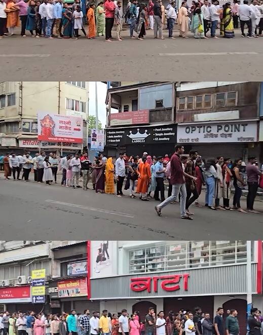 अंगारकीनिमित्त गणेश दर्शनासाठी भविकांनी पहाटेपासूनच गर्दी केली होती.