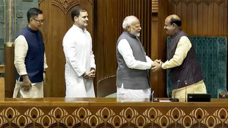 Lok Sabha Speaker election Om Birla has been re-elected as Lok Sabha Speaker Lok Sabha Speaker: 2வது முறையாக மக்களவை சபாநாயகராக ஓம் பிர்லா தேர்வு - பிரதமர் மோடி, ராகுல் காந்தி வாழ்த்து..!