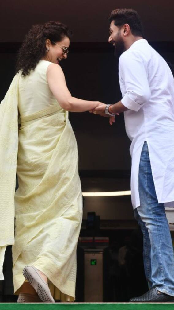 একদা নায়ক-নায়িকা, সংসদে দেখা কঙ্গনা-চিরাগের