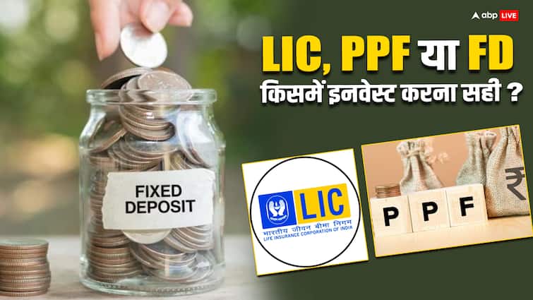 lic policy ppf scheme of fd which one scheme is better for investment know the answer LIC, पीपीएफ या फिर एफडी... क्या है सबसे बेहतर?