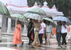 IN Pics: झमाझम बारिश में सीएम योगी ने की गोसेवा, गौशाला का भ्रमण कर उन्हें अपने हाथ से खिलाया गुड़, देखें तस्वीरें