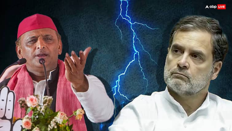 Is there conflict between Akhilesh Yadav and Rahul Gandhi Said BJP Opposition Alliance Lok Sabha Fear Of Breakdown क्या अखिलेश यादव और राहुल गांधी के बीच वाकई में टकराव? बीजेपी ने प्रेस कॉन्फ्रेंस कर सुनाई बिखराव की कहानी