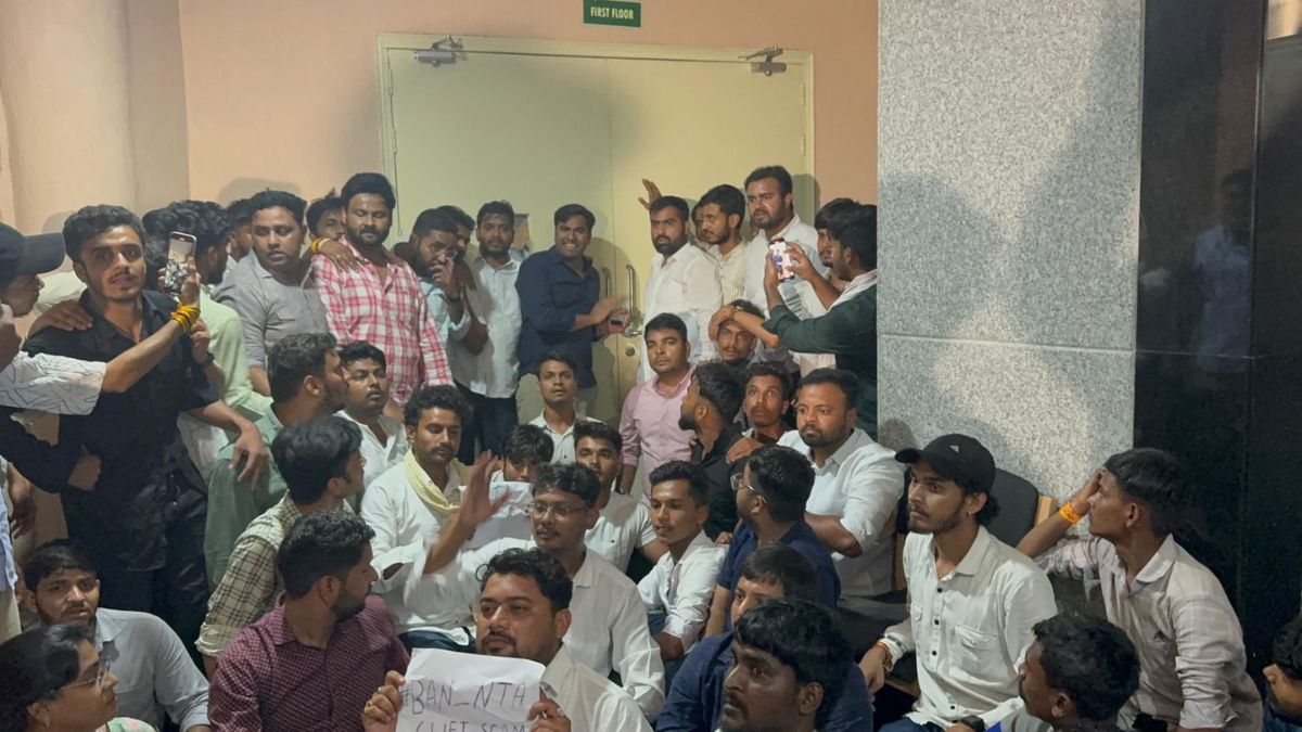 NEET-UG Controversy: NSUI Members Storm NTA Office, Lock Building From Inside