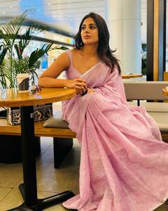 Samyuktha Menon: పింక్ శారీలో మెరిసిపోతున్న ‘డెవిల్‘ బ్యూటీ, సంయుక్త సొగసు చూశారా?