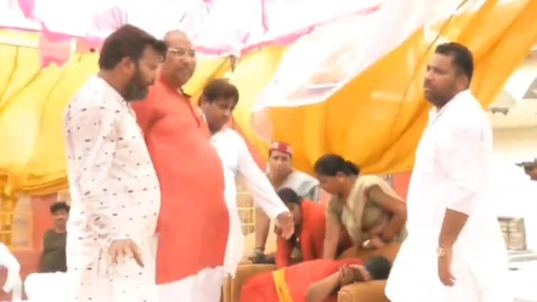 Uttar Pradesh Minister Sanjay Nishad Wife Malti Nishad Hospitalised After Falling Ill During Event UP Minister Sanjay Nishad's Wife Hospitalised After She Faints At Stage