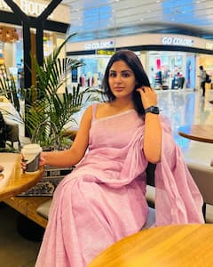 Samyuktha Menon: పింక్ శారీలో మెరిసిపోతున్న ‘డెవిల్‘ బ్యూటీ, సంయుక్త సొగసు చూశారా?