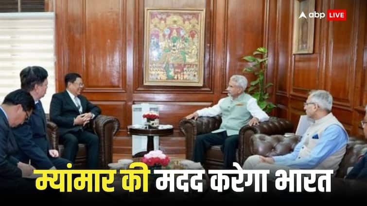 Myanmar Deputy PM U Than Shwe met Indian Foreign Minister S Jaishankar in New Delhi Amid Boarder Encroachment China Myanmar Civil War: म्‍यांमार में विद्रोहियों ने चीन सीमा से लेकर भारतीय बॉर्डर तक किया कब्‍जा, एक्‍शन में आए भारत के 'चाणक्‍य'