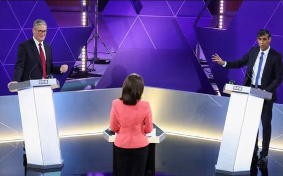 Britain Election 2024 : चुनाव से पहले आमने-सामने आए ऋषि सुनक और कीर स्टार्मर, खूब किए कटाक्ष