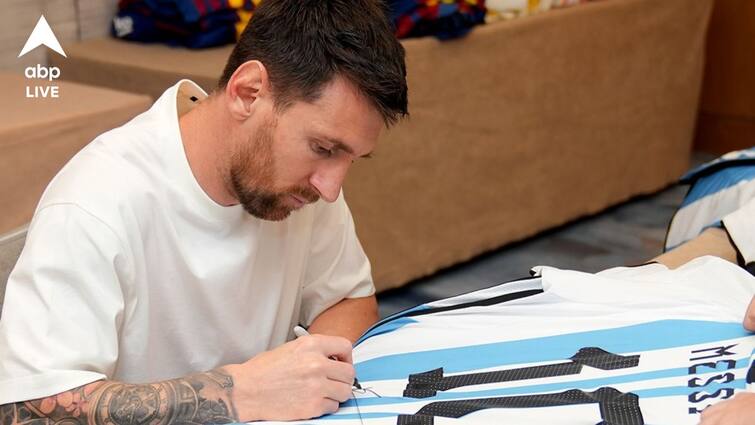 Copa America 2024 Argentina woman avenges lover who cheated her gave away his t shirt signed by Lionel Messi Lionel Messi: প্রেমিক ঠকিয়েছে, রাগে মেসির সই করা জার্সি-আর্জেন্তিনা ম্যাচের টিকিট বিলিয়ে দিলেন তরুণী
