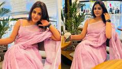 Samyuktha Menon: పింక్ శారీలో మెరిసిపోతున్న ‘డెవిల్‘ బ్యూటీ, సంయుక్త సొగసు చూశారా?