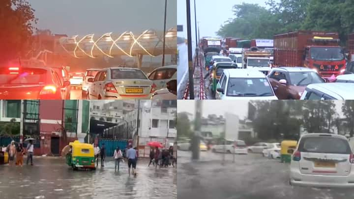 Delhi Monsoon Rains: दिल्ली की सड़कों पर बारिश का पानी जमा होने की वजह से ट्रैफिक स्लो हो गया है और जगह-जगह जाम देखने को मिल रहा है. बारिश होने के कारण लोधी गार्डन इलाके में जलभराव देखने को मिला.