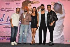 Bad Newz Trailer Launch Event: डेशिंग लुक में पहुंचे विक्की कौशल, ब्लैक शॉर्ट ड्रेस में तृप्ति डिमरी का दिखा गॉर्जियस अवतार