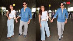 व्हाइट क्रॉप टॉप और लूज डेनिम में  Kiara लगीं स्टाइलिश तो कूल लुक में दिखे Sidharth, एयरपोर्ट पर एक दूजे का हाथ थामे दिखा कपल