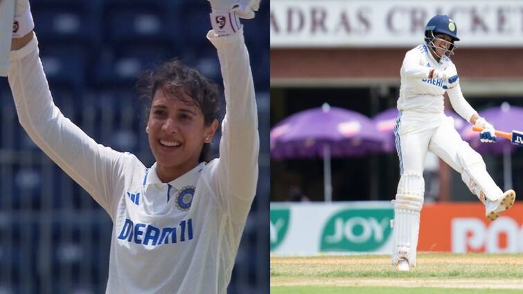 Smriti Mandhana Shafali Verma Highest Opening Partnership 292 Runs Womens Test history வரலாற்று சாதனை படைத்த இந்திய வீராங்கனைகள்.. அசத்திய ஸ்மிரிதி மந்தனா - ஷபாலி வர்மா!