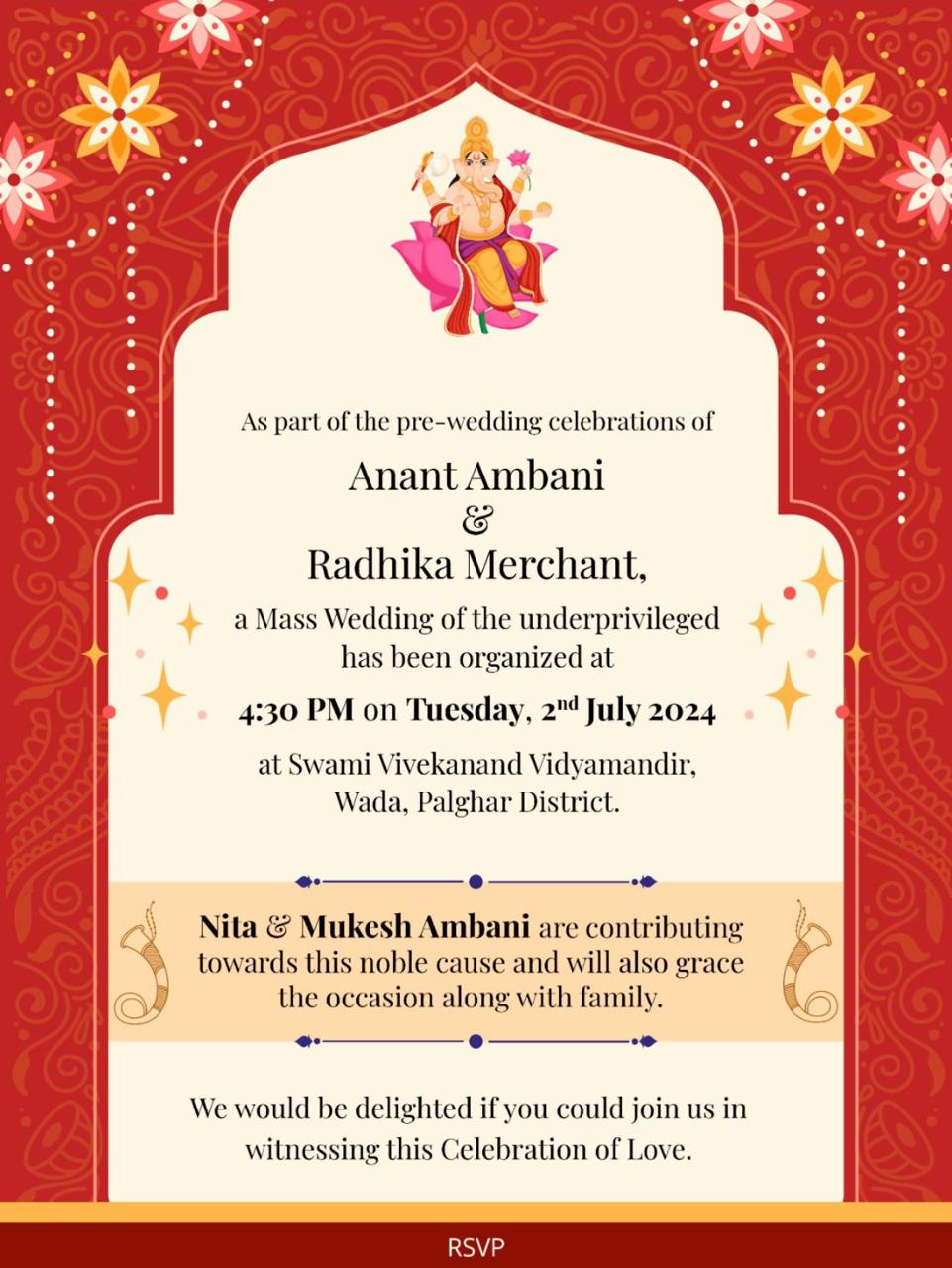 Anant-Radhika Wedding से पहले होगा सामूहिक विवाह, अंडरप्रिविलेज्ड लोगों की शादी कराएगा अंबानी परिवार, इस शहर में मनेगा जश्न